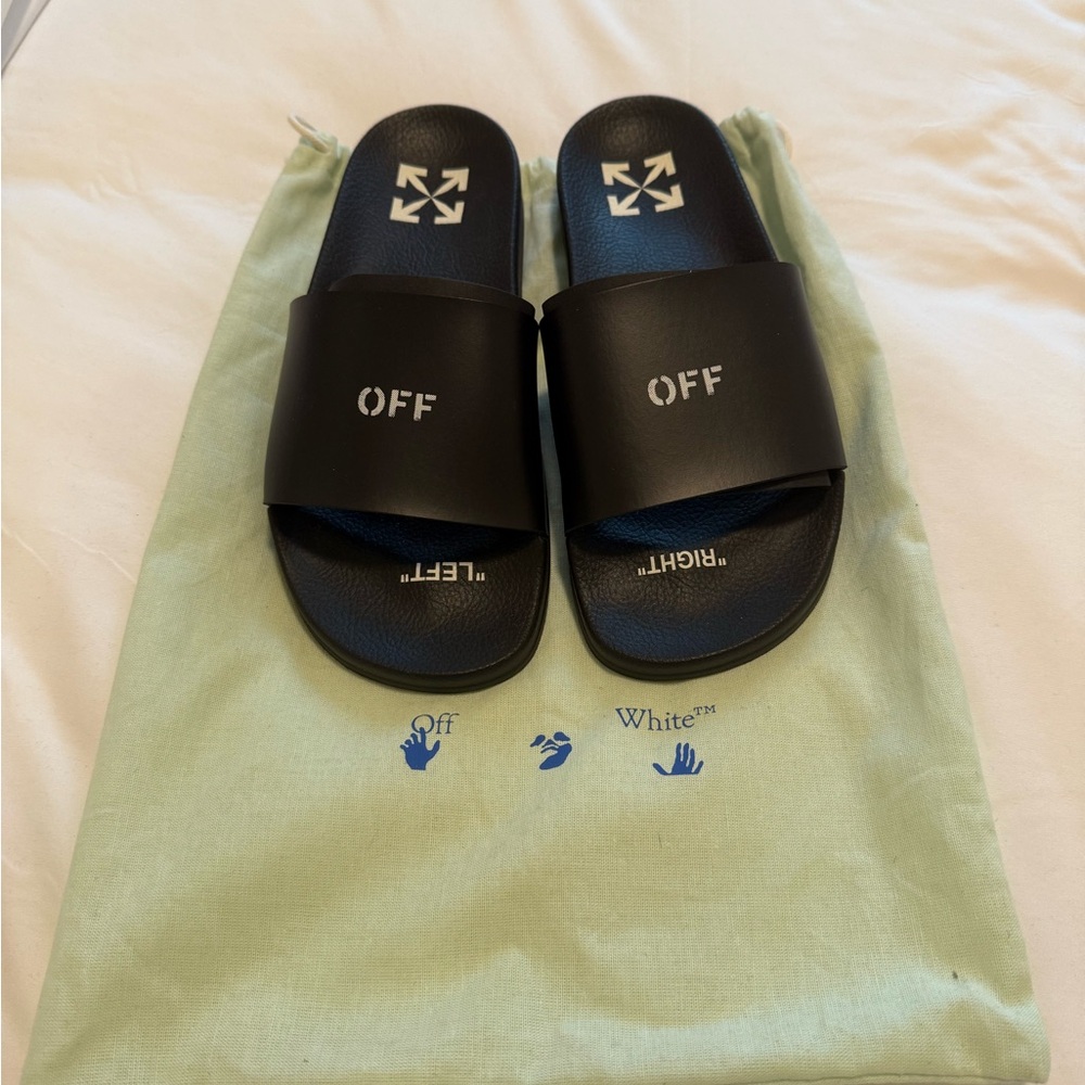 Off white Slides Black Size 40